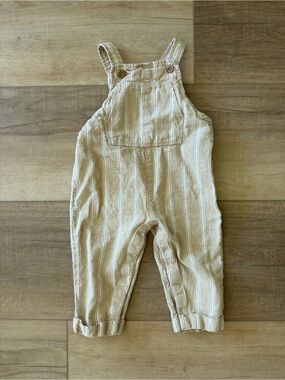 Striped overalls